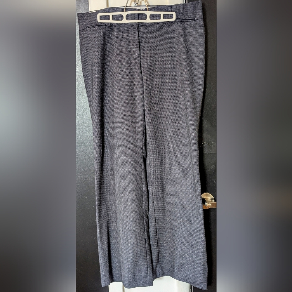 Ann Taylor LOFT Black Patterned Pants